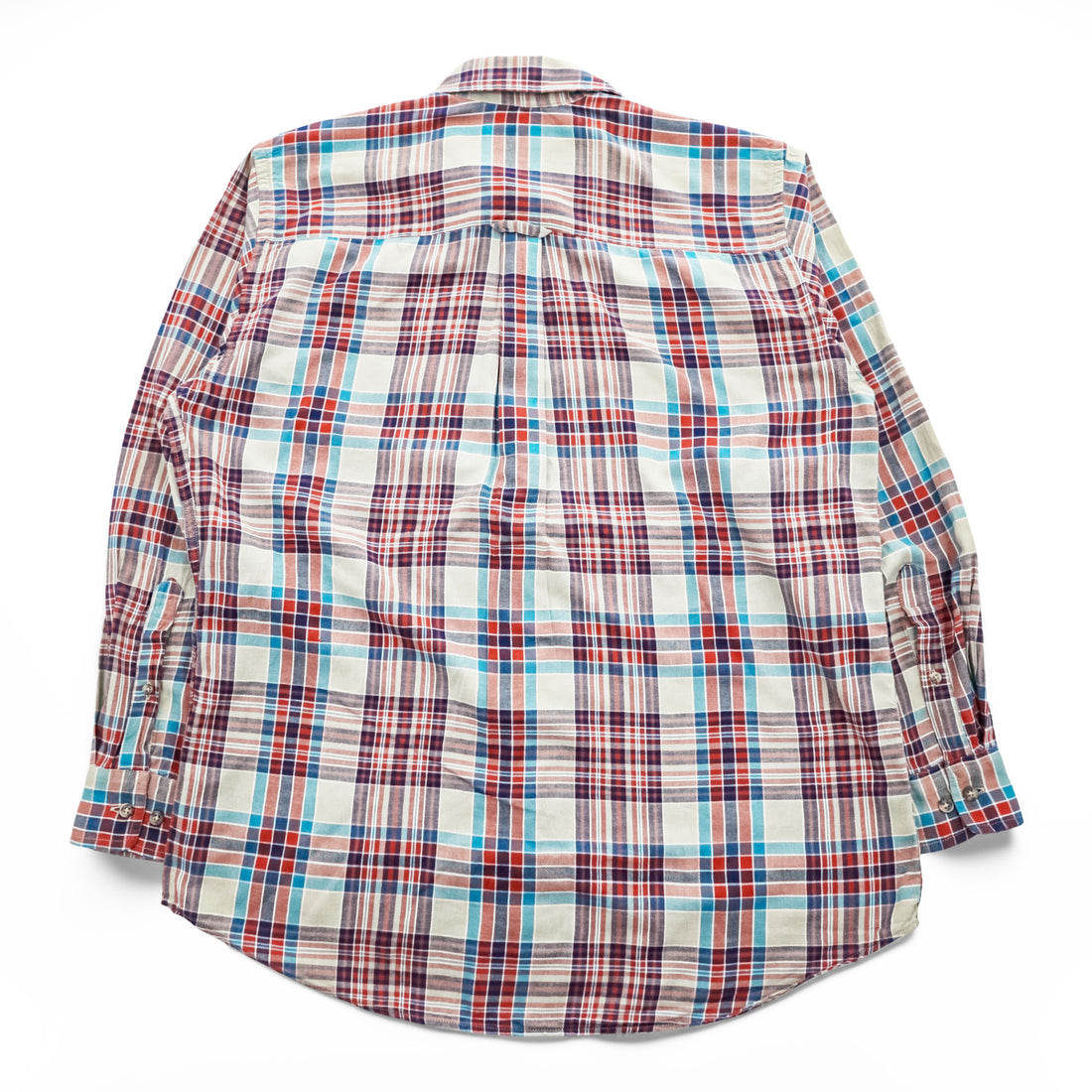 PENDLETON 長袖 チェック シャツ L ベージュ OCEANSIDE SHIRT LONG SLEEVE AUTHENTIC MADRAS インド綿 ボタンダウン