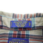 PENDLETON 長袖 チェック シャツ L ベージュ OCEANSIDE SHIRT LONG SLEEVE AUTHENTIC MADRAS インド綿 ボタンダウン