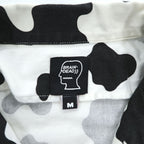 BRAIN DEAD USA製 ブルゾン Cow Club Chore Shirt Jacket ワークジャケット M ホワイト ブラック 総柄 アニマル 牛 BD9-03