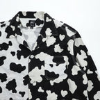 BRAIN DEAD USA製 ブルゾン Cow Club Chore Shirt Jacket ワークジャケット M ホワイト ブラック 総柄 アニマル 牛 BD9-03