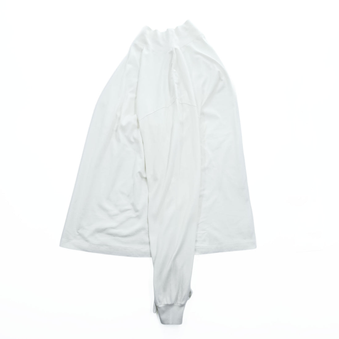 KAPTAIN SUNSHINE 日本製 ロングスリーブ カットソー モックネック 長袖 Tシャツ L ホワイト SUVIN SUPIMA TUBE L/S HIGH NECK TEE スーピマコットン KS20FCS11