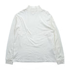 KAPTAIN SUNSHINE 日本製 ロングスリーブ カットソー モックネック 長袖 Tシャツ L ホワイト SUVIN SUPIMA TUBE L/S HIGH NECK TEE スーピマコットン KS20FCS11