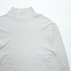 KAPTAIN SUNSHINE 日本製 ロングスリーブ カットソー モックネック 長袖 Tシャツ L ホワイト SUVIN SUPIMA TUBE L/S HIGH NECK TEE スーピマコットン KS20FCS11
