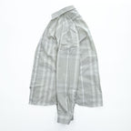 BURBERRY LONDON 長袖 ドレスシャツ L グレー メガチェック Tailored Fit