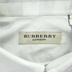 BURBERRY LONDON 長袖 ドレスシャツ L グレー メガチェック Tailored Fit