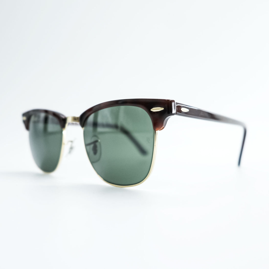 Ray-Ban 90年代 B&L ボシュロム社 USA製 ヴィンテージ サングラス CLUB MASTER クラブマスター ハーフリム ベッコウ W0366 WRAW