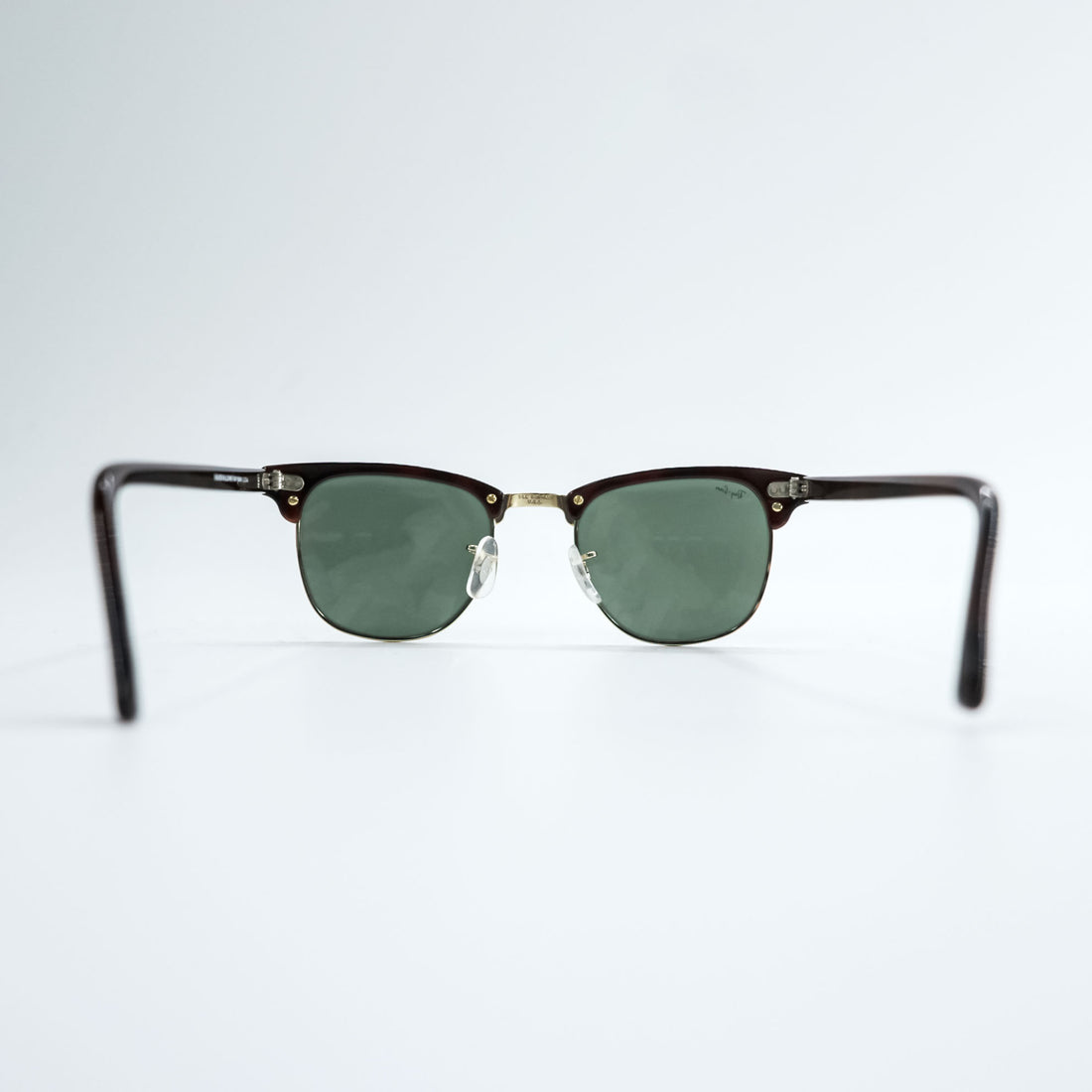 Ray-Ban 90年代 B&L ボシュロム社 USA製 ヴィンテージ サングラス CLUB MASTER クラブマスター ハーフリム ベッコウ W0366 WRAW