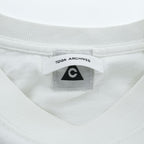 TOGA ARCHIVES × モンゴリアンチョップス Tシャツ トーガ愛 ホワイト 刺繍 コットン  大阪店限定