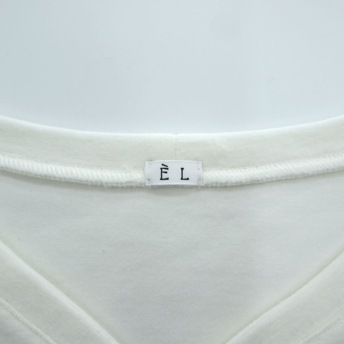 LE ( COMOLI / L'ECHOPPE ) 日本製 Vネック カーディガン M ホワイト ORGANIC PILE EL 25-070-053-8000-3-0