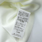 LE ( COMOLI / L'ECHOPPE ) 日本製 Vネック カーディガン M ホワイト ORGANIC PILE EL 25-070-053-8000-3-0