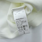LE ( COMOLI / L'ECHOPPE ) 日本製 Vネック カーディガン M ホワイト ORGANIC PILE EL 25-070-053-8000-3-0