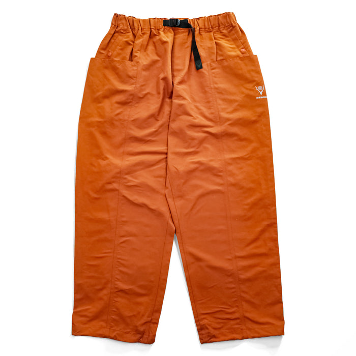 South2 West8 × Keboz センターシーム ワイド イージーパンツ Belted C. S. Pants L オレンジ ベルト付 ドローコード NS1734 アウトドア 日本製