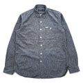 Polo Ralph Lauren シャンブレーシャツ 長袖 ワークシャツ M グレー 胸ポケット