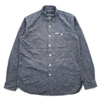 Polo Ralph Lauren シャンブレーシャツ 長袖 ワークシャツ M グレー 胸ポケット