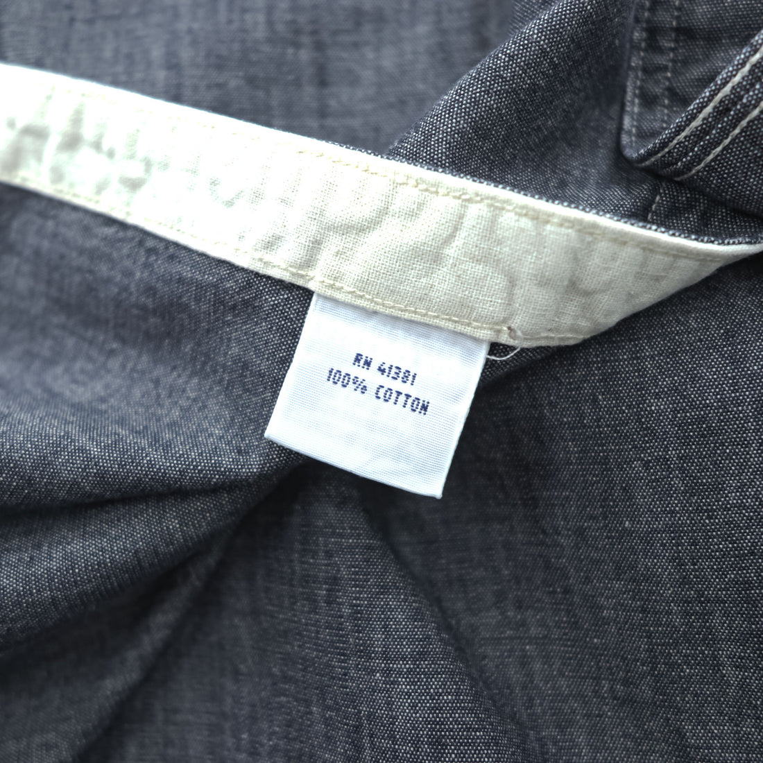 Polo Ralph Lauren シャンブレーシャツ 長袖 ワークシャツ M グレー 胸ポケット