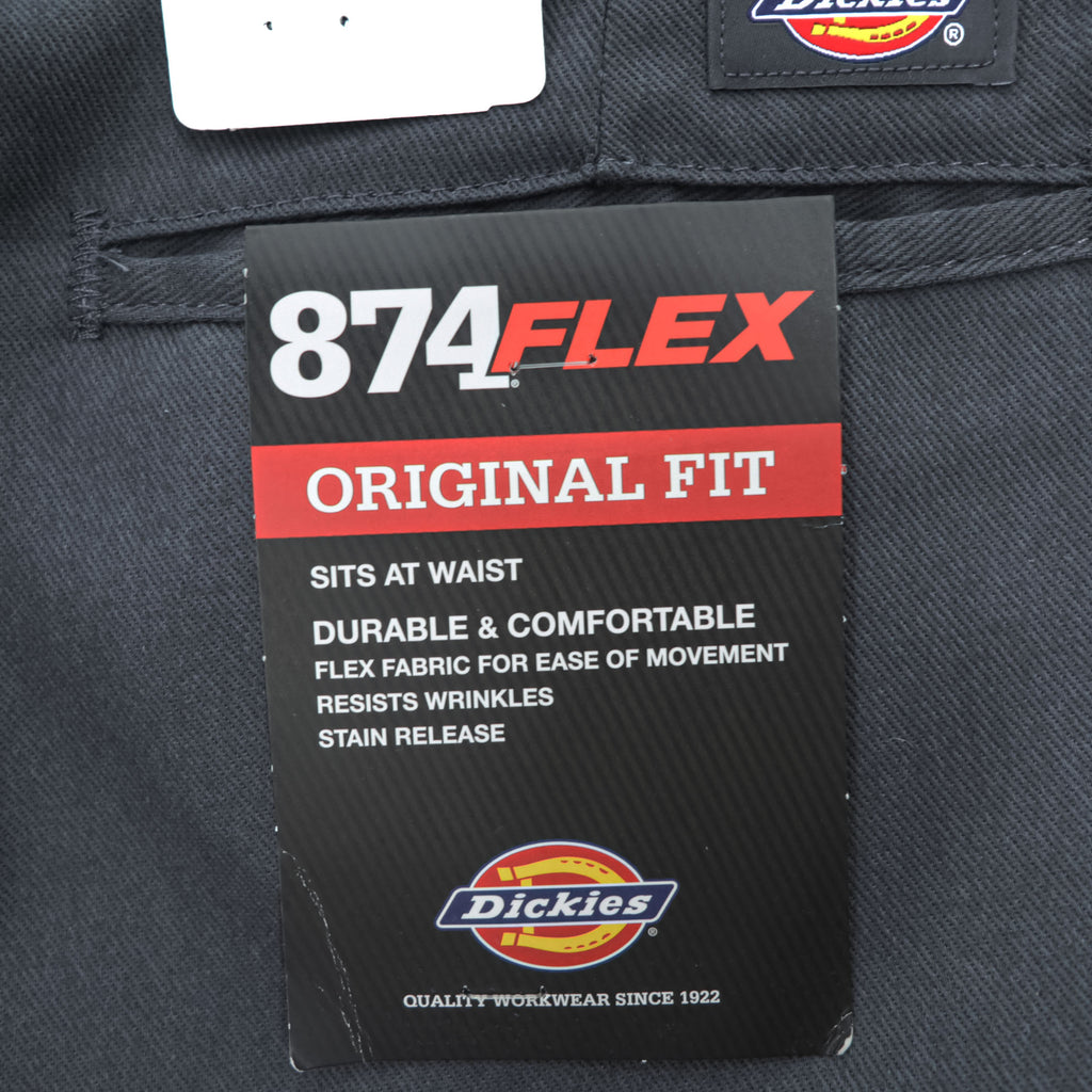 Dickies 874 FLEX ORIGINAL FIT ワークパンツ チノパンツ 33 x 32 チャコールグレー TCツイル センタープレス 874FCH 未使用品