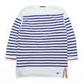 ORCIVAL × JUPE BY JACKIE フランス製 BIGラッセル フレンチセーラー ボーダーカットソー 長袖 Tシャツ XL ホワイト ブルー ボートネック