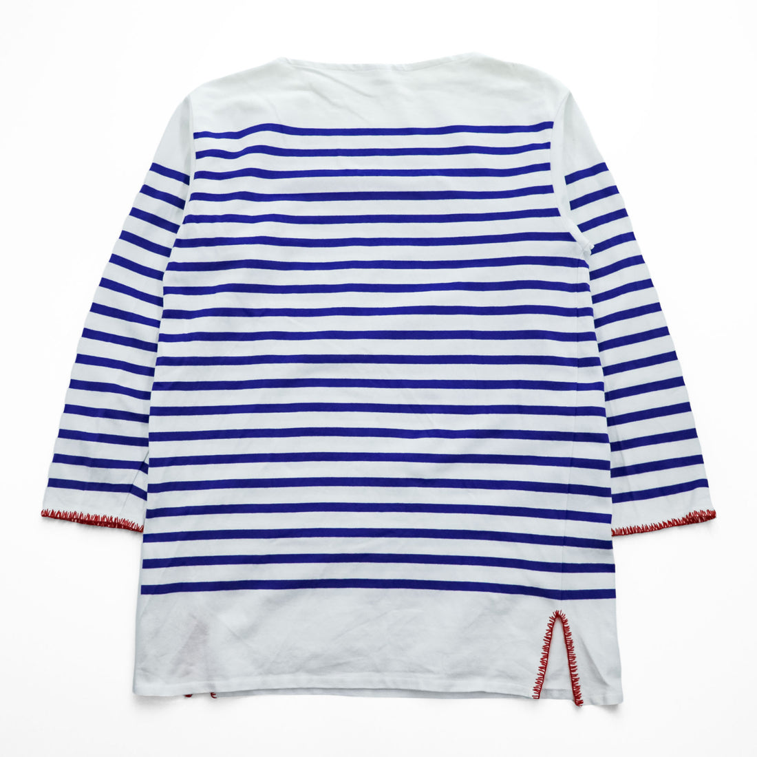 ORCIVAL × JUPE BY JACKIE フランス製 BIGラッセル フレンチセーラー ボーダーカットソー 長袖 Tシャツ XL ホワイト ブルー ボートネック