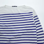 ORCIVAL × JUPE BY JACKIE フランス製 BIGラッセル フレンチセーラー ボーダーカットソー 長袖 Tシャツ XL ホワイト ブルー ボートネック
