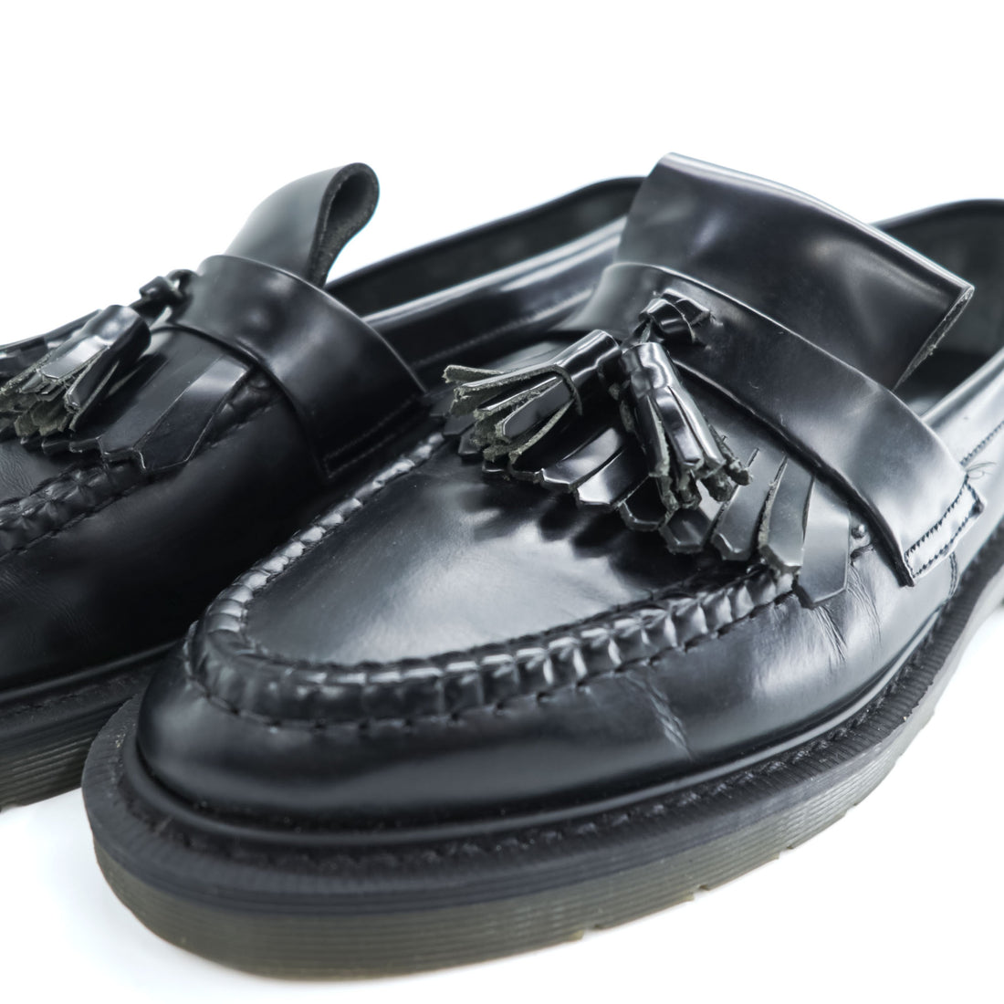 Loake 英国製 レザー キルトタッセルローファー 27cm ブラック BRIGHTON ラバーソール イングランド製