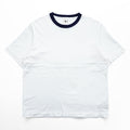 blurhms ROOTSTOCK Bshop別注 リンガーTシャツ 日本製 S ホワイト ネイビー ROOTS21SS48S