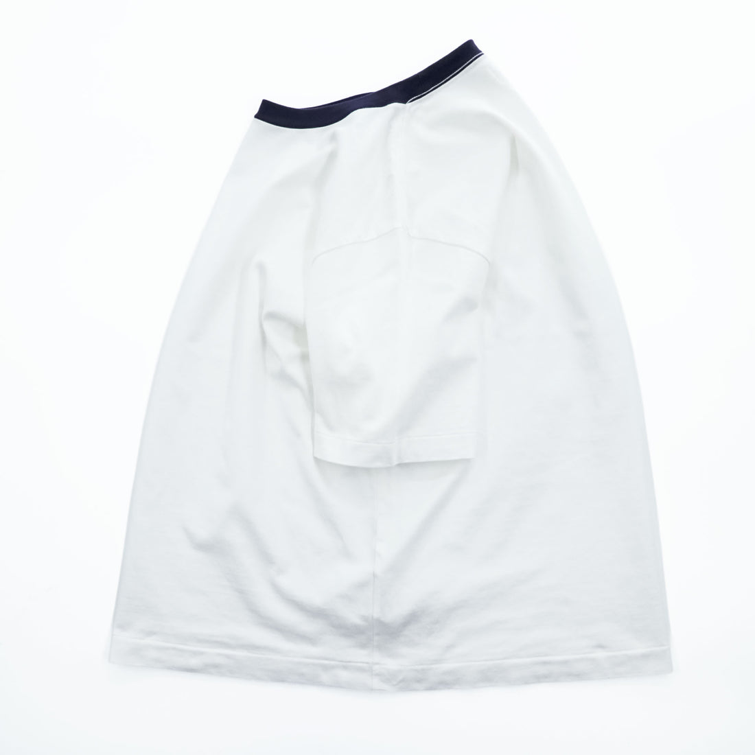 blurhms ROOTSTOCK Bshop別注 リンガーTシャツ 日本製 S ホワイト ネイビー ROOTS21SS48S