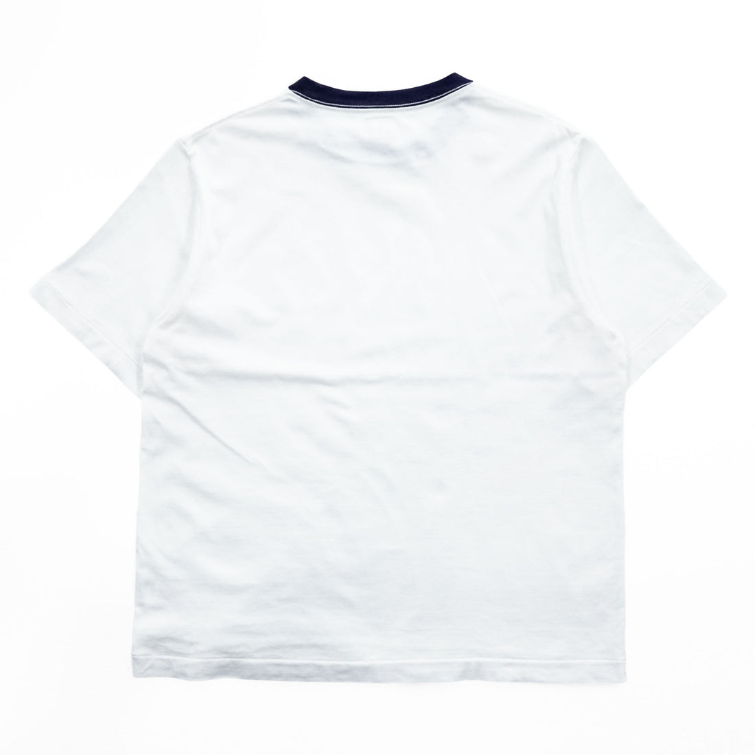 blurhms ROOTSTOCK Bshop別注 リンガーTシャツ 日本製 S ホワイト ネイビー ROOTS21SS48S