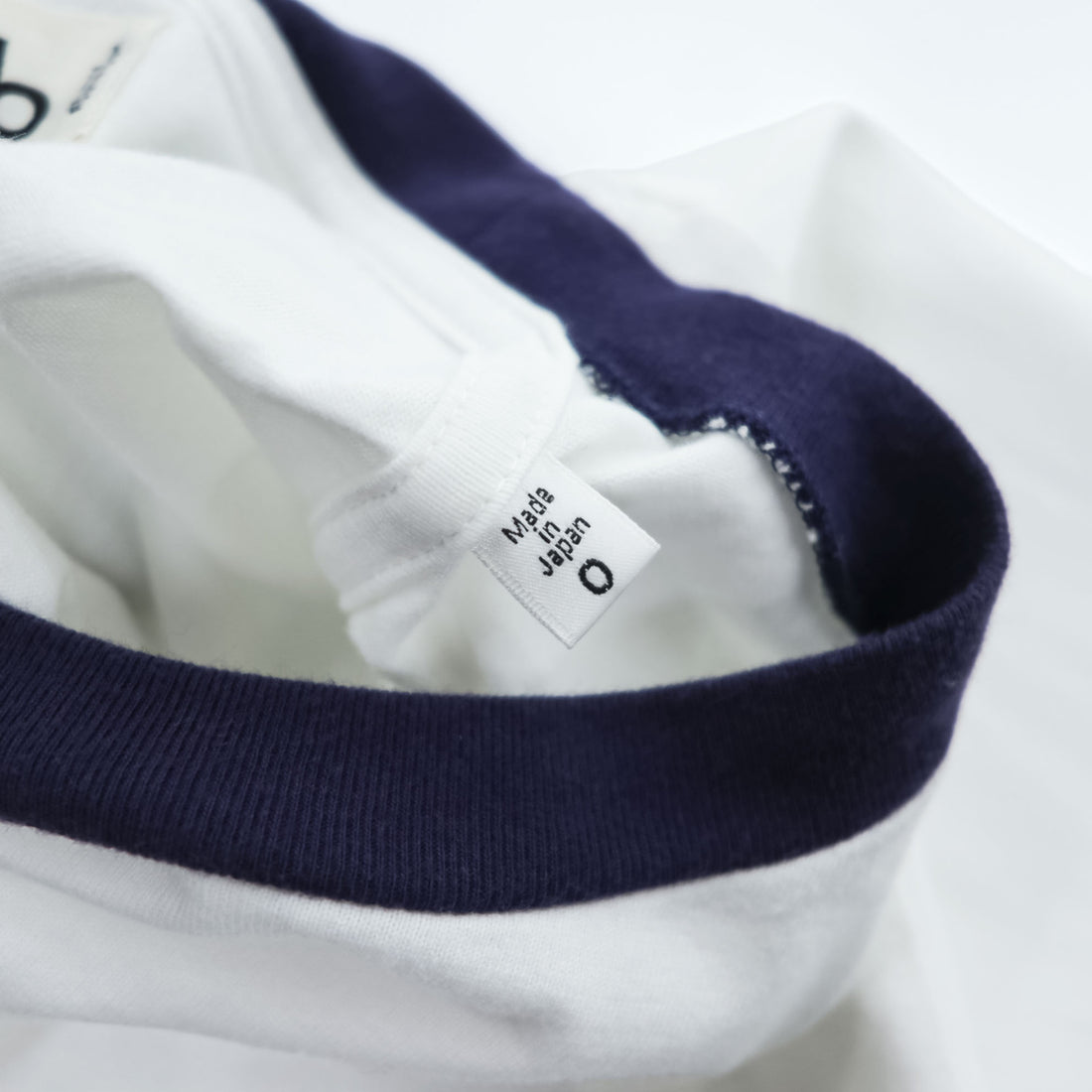 blurhms ROOTSTOCK Bshop別注 リンガーTシャツ 日本製 S ホワイト ネイビー ROOTS21SS48S