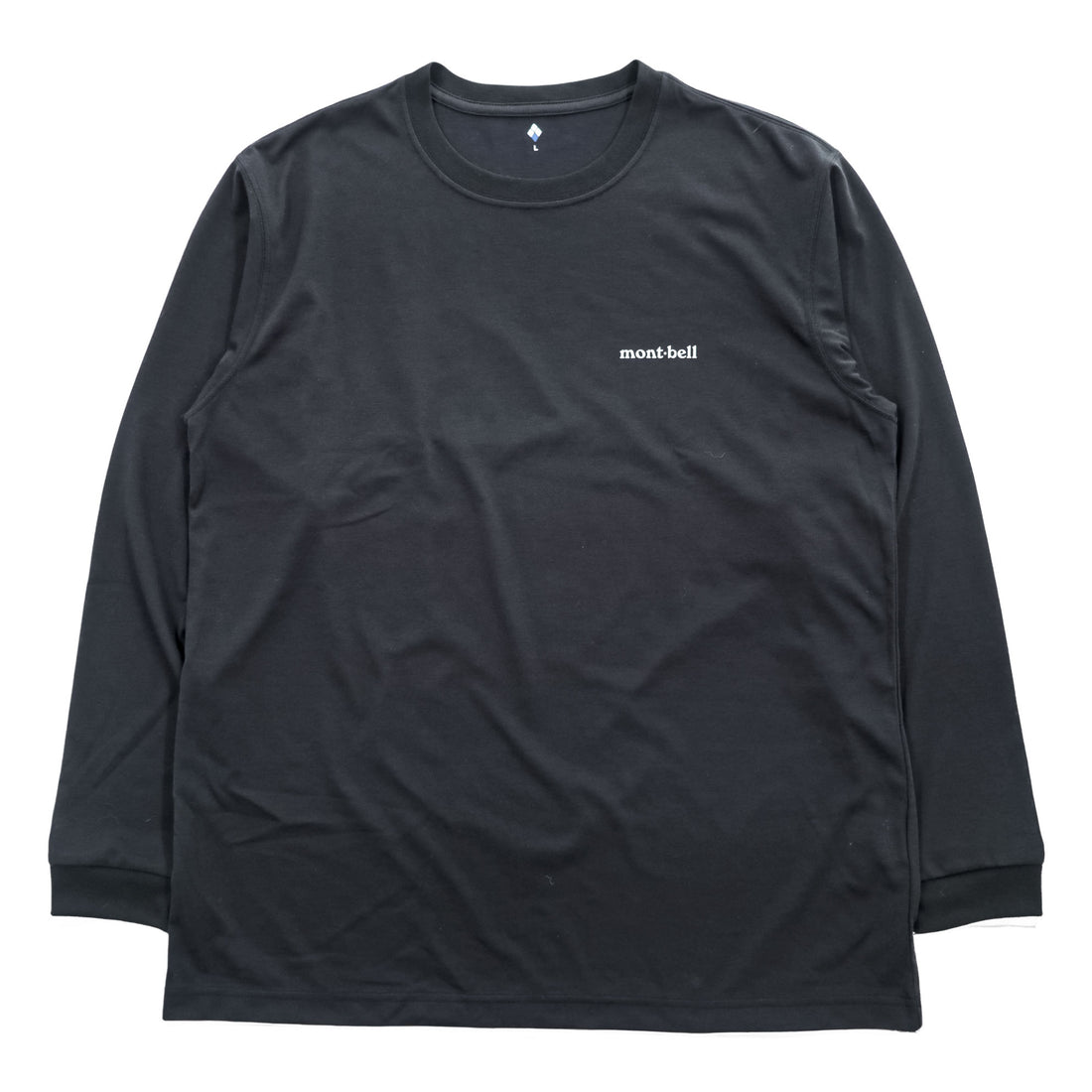 mont-bell 長袖 WIC. ロングスリーブ Tシャツ UVカット ロンT L ブラック 1114688