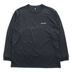 mont-bell 長袖 WIC. ロングスリーブ Tシャツ UVカット ロンT L ブラック 1114688