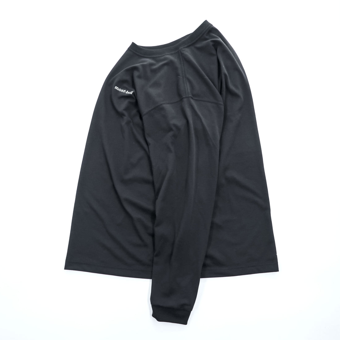 mont-bell 長袖 WIC. ロングスリーブ Tシャツ UVカット ロンT L ブラック 1114688