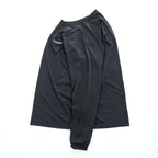 mont-bell 長袖 WIC. ロングスリーブ Tシャツ UVカット ロンT L ブラック 1114688