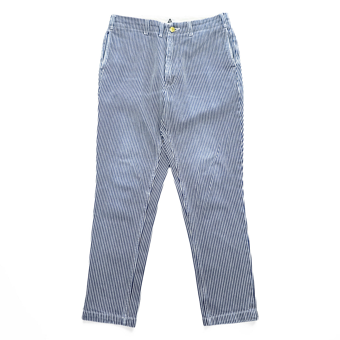 THE モンゴリアンチョップス 日本製 グラデュエーターPants 002 Hickory ボンスリ デニムパンツ ジーンズ M ブルー ストライプ