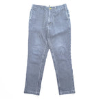 THE モンゴリアンチョップス 日本製 グラデュエーターPants 002 Hickory ボンスリ デニムパンツ ジーンズ M ブルー ストライプ