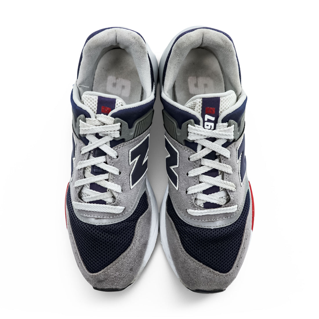 NEW BALANCE MS997LOQ スニーカー 26cm グレー ネイビー メッシュ NEW ENGLAND PACK ENCAP REVEALミッドソール