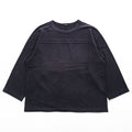 COMOLI 日本製 フットボール Tシャツ 9分袖 カットソー S ネイビー ワイド W03-05007