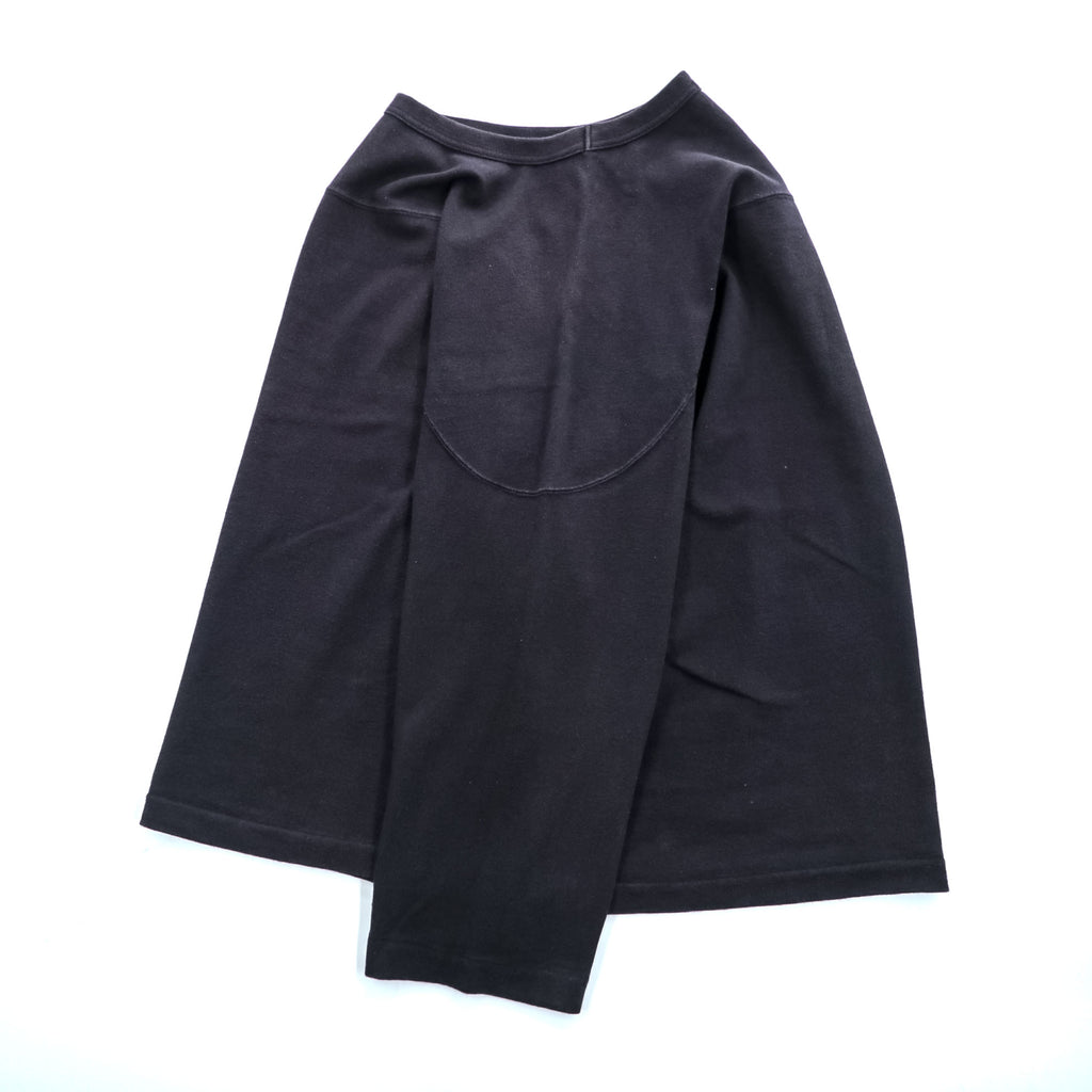 COMOLI 日本製 フットボール Tシャツ 9分袖 カットソー S ネイビー ワイド W03-05007