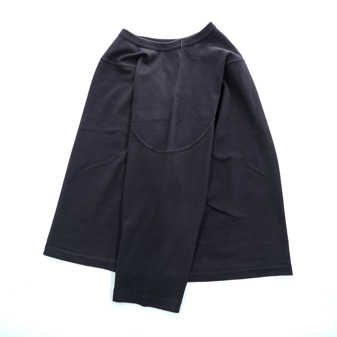 COMOLI 日本製 フットボール Tシャツ 9分袖 カットソー S ネイビー ワイド W03-05007