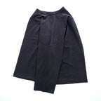 COMOLI 日本製 フットボール Tシャツ 9分袖 カットソー S ネイビー ワイド W03-05007