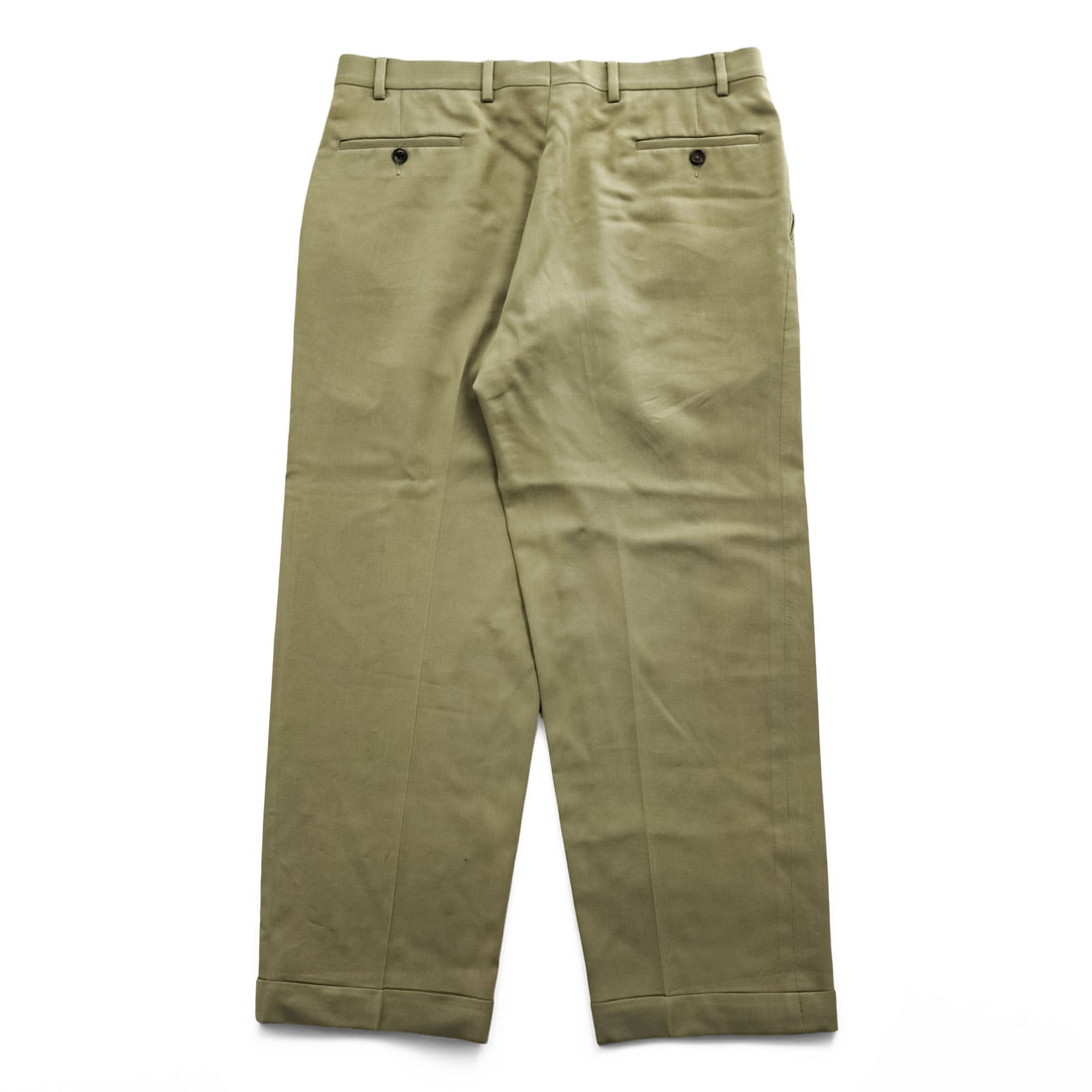 Joseph & Feiss 100% Wool Pleated Cuffed Dress Pants Khaki Size 36