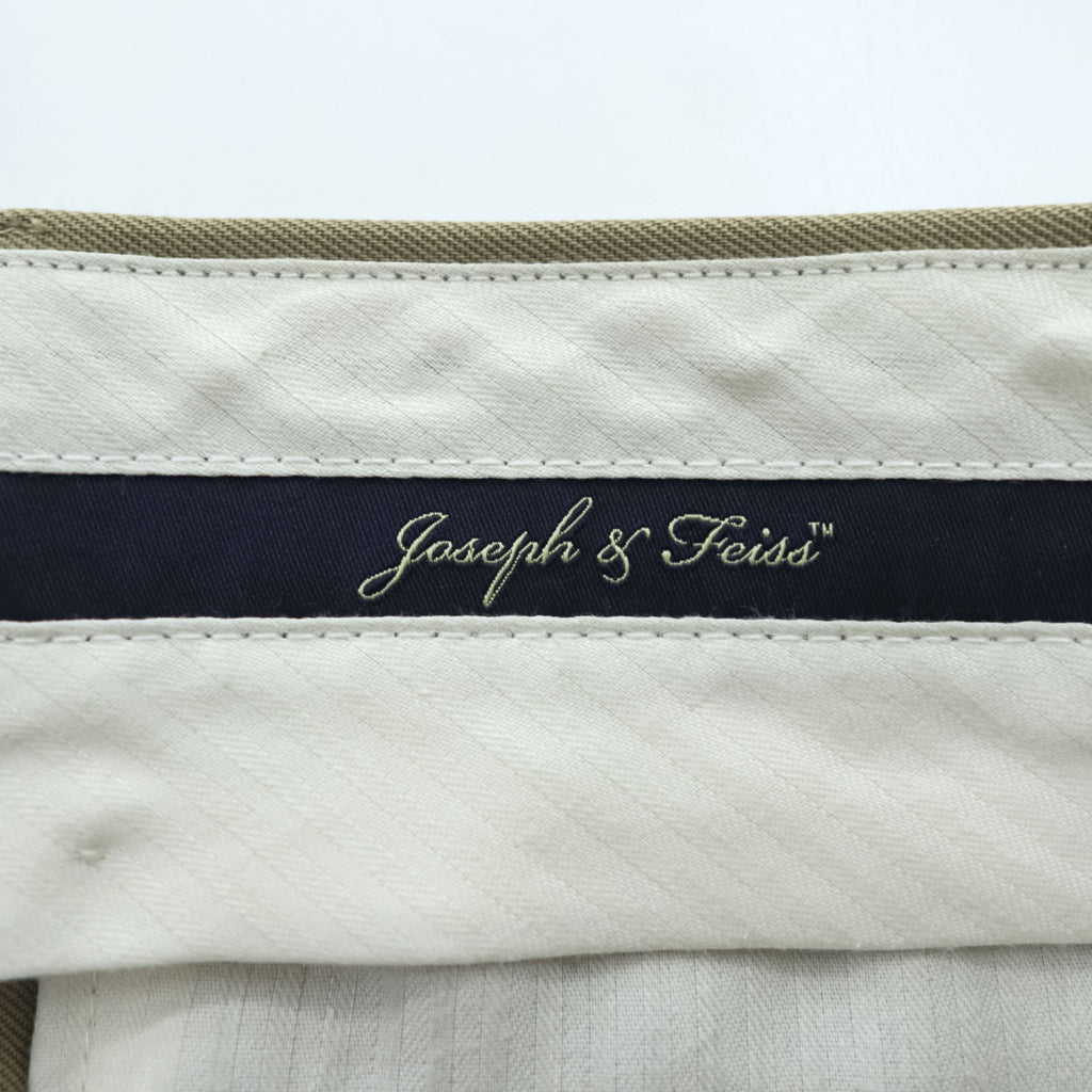 Joseph & Feiss 100% Wool Pleated Cuffed Dress Pants Khaki Size 36