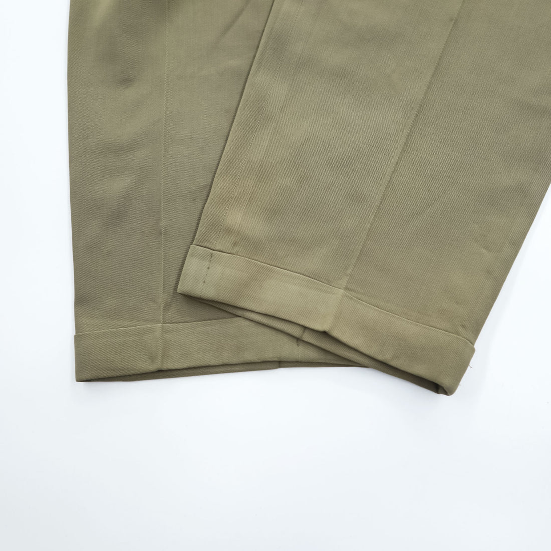 Joseph & Feiss 100% Wool Pleated Cuffed Dress Pants Khaki Size 36