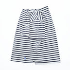 ORCIVAL Made in Japan COTTON LOURD BORDER POCKET TEE, White, Navy, M, Unisex, RC-9038