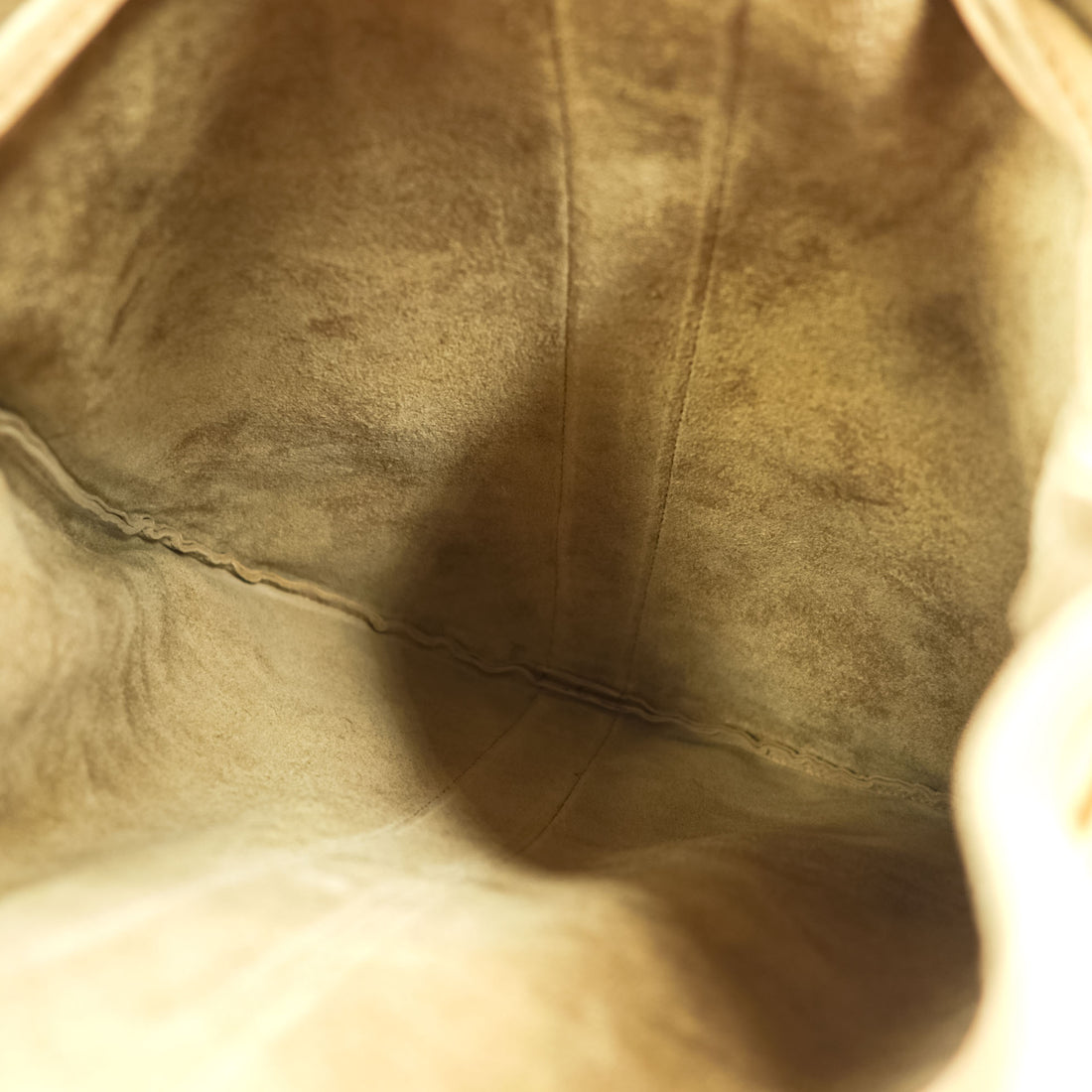 Sasquatchfabrix. Pouch Bag Beige Leather Helmet Bag NATURAL Nubuck 25SS-GOA-003