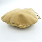 Sasquatchfabrix. Pouch Bag Beige Leather Helmet Bag NATURAL Nubuck 25SS-GOA-003