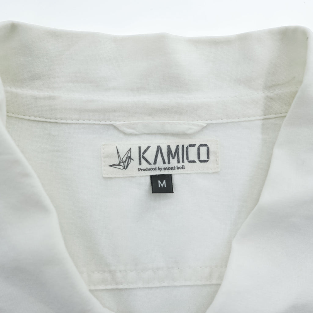 mont-bell 半袖シャツ KAMICO ハーフスリーブシャツ M ホワイト 紙糸 2104476