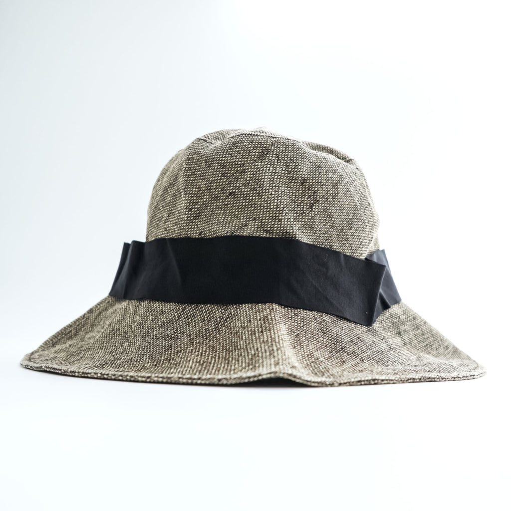 KIJIMA TAKAYUKI 141340 Paper Wide Brim Hat Brown Black Ribbon Size 2 Japan