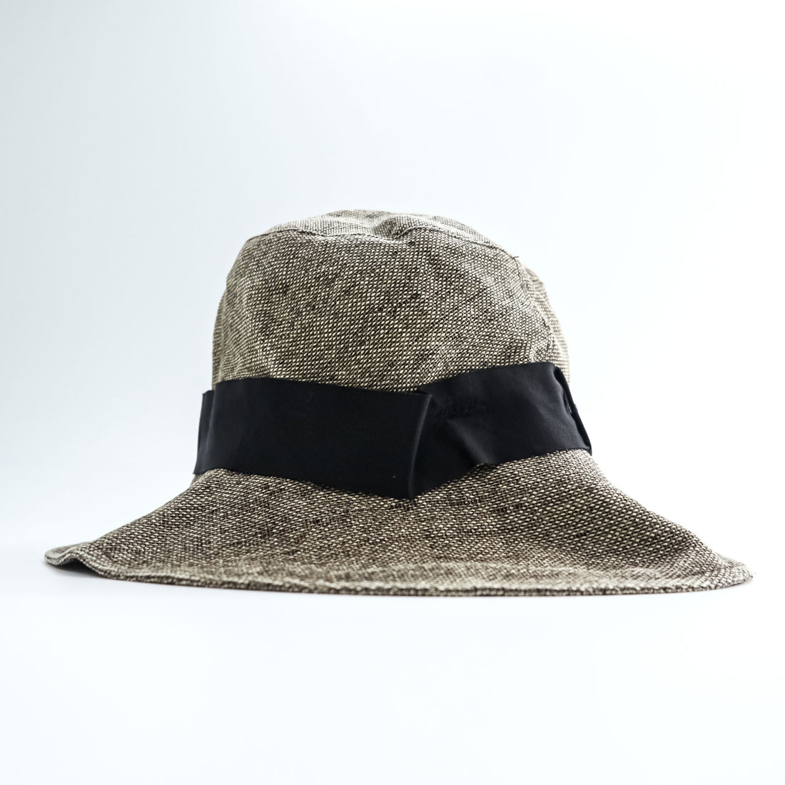 KIJIMA TAKAYUKI 141340 Paper Wide Brim Hat Brown Black Ribbon Size 2 Japan
