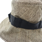 KIJIMA TAKAYUKI 141340 Paper Wide Brim Hat Brown Black Ribbon Size 2 Japan