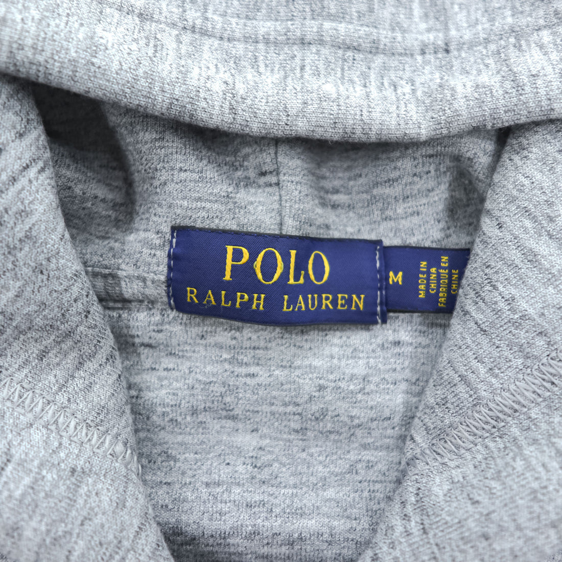 Polo Ralph Lauren ジップパーカー M グレー ストレッチ スモールポニー ロゴ 刺繍
